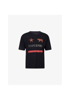 Mens Visvim Jumbo Graphic Print Cotton-Blend T-Shirt