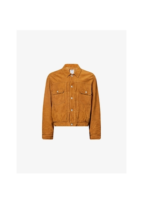 Mens Visvim 101X Patch-Pocket Suede Jacket