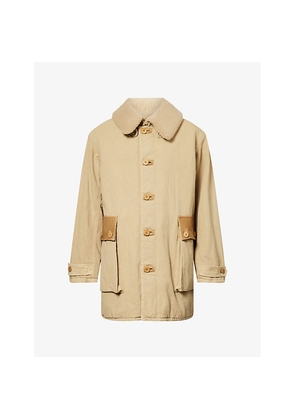 Mens Visvim Winfield Shearling-Lined Coat