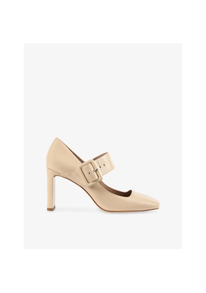 Womens LK Bennett Phoebe Large Buckle Leather Heels