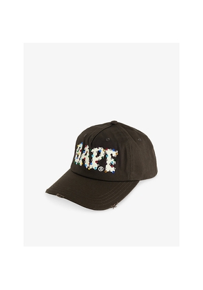 Mens A Bathing Ape Embellished-Logo Cotton Cap