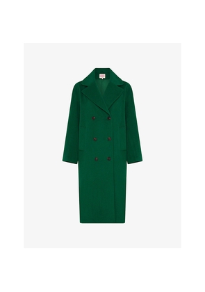 Womens Omnes Tina Double-Breasted Woven Coat
