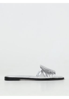Heeled Sandal MCQUEEN Woman color Silver