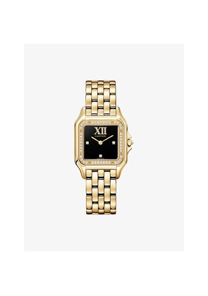 Panthère De Cartier Medium 18ct Yellow-Gold and 0.33ct Diamond Quartz Watch