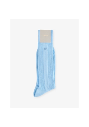 Mens Tom Ford Crew Ribbed Cotton Socks