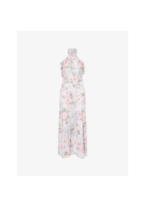 Womens Needle And Thread Camille's Garden Floral-Print Chiffon Midi Dress