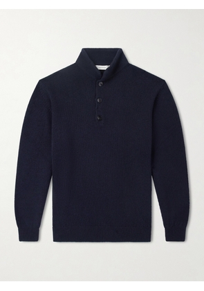 UMIT BENAN - Francis Cashmere Polo Sweater - Men - Blue - M