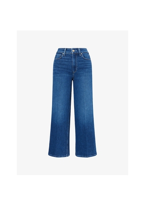 Womens Paige Anessa Wide-Leg Stretch-Denim Blend Jeans