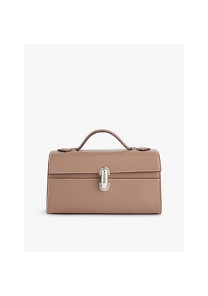 Womens Savette Symmetry Pochette Leather Top-Handle Bag