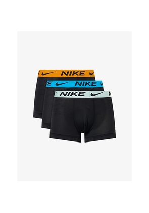 Mens Nike Elite Breathe Branded Pack Of Three Stretch-Woven Trunks