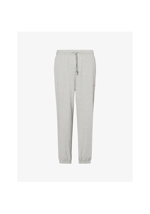 Mens Calvin Klein Brand-Embroidery Tapered-Leg Cotton-Blend Jogging Bottoms