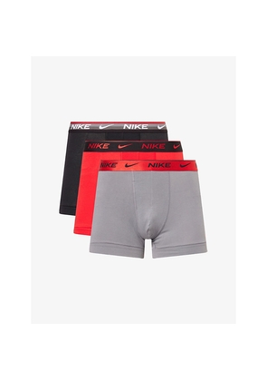 Mens Nike Everyday Branded Pack Of Three Stretch-Cotton Trunks Shorty