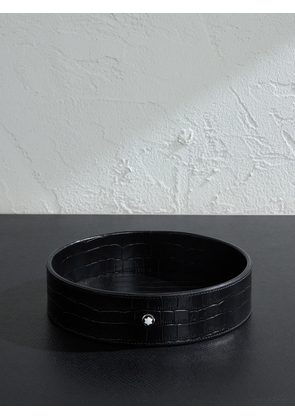 Montblanc - Large Croc-Effect Leather Desk Tray - Men - Black