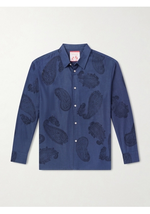 A Kind Of Guise - Nanamica Paisley-Print Cotton-Twill Shirt - Men - Blue - XS
