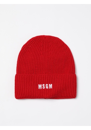 Hat MSGM Men color Red