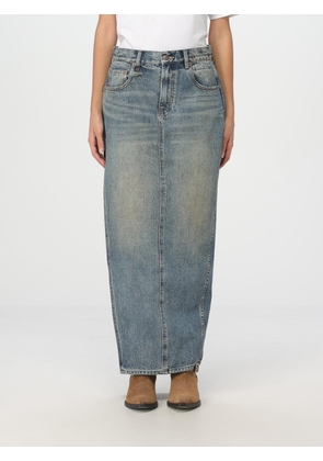 Skirt R13 Woman color Denim