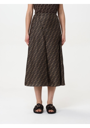 Skirt FENDI Woman color Mud