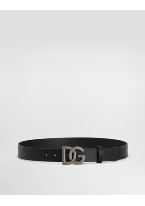 Dolce & Gabbana Leather Belt With Dg Logo - Man Belts Multi-colored Leather 95