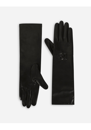 Dolce & Gabbana Long Nappa Leather Gloves - Man Hats And Gloves Black Leather 9/2