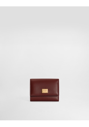 Dolce & Gabbana Plongé Calfskin Wallet - Woman Wallets And Small Leather Goods Bordeaux Onesize