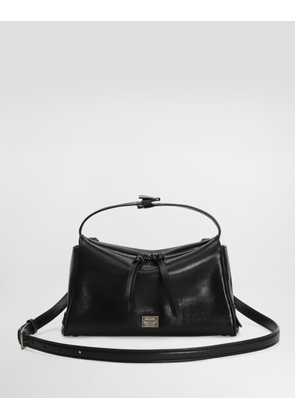 Dolce & Gabbana Vittoria Tempesta Calfskin Shoulder Bag - Man Crossbody Bags Black Onesize