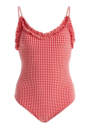 JUILLET SWIMWEAR Daphne Plaid One-Piece Swimsuit - Moda Operandi