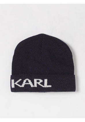 Hat KARL LAGERFELD Men color Blue