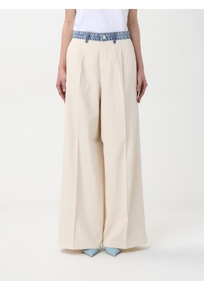 Pants MOSCHINO JEANS Woman color Sand