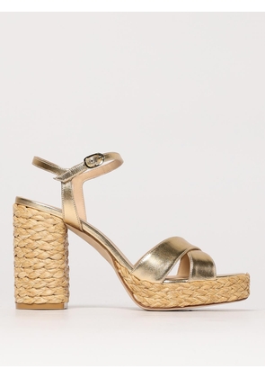 Heeled Sandal STUART WEITZMAN Woman color Gold