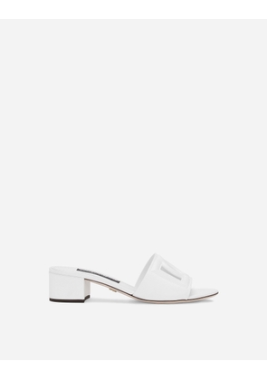Dolce & Gabbana Sandalo - Woman Slides And Mules White Leather 36.5