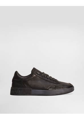 Dolce & Gabbana Portofino Calfskin Sneakers - Man Sneakers Black 43.5