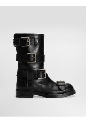 Dolce & Gabbana Leather Ankle Boots - Woman Boots And Booties Black 38
