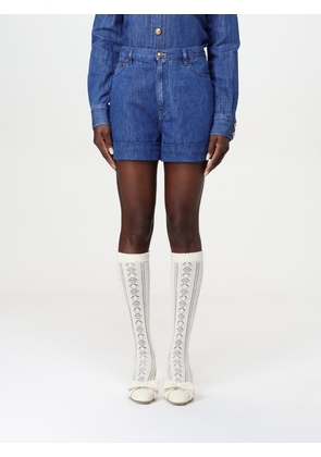 Shorts VALENTINO Woman color Blue