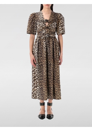 Dress GANNI Woman color Brown