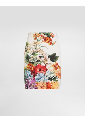 Dolce & Gabbana Flower Bouquet-print Mini Skirt - Woman Skirts Print 42