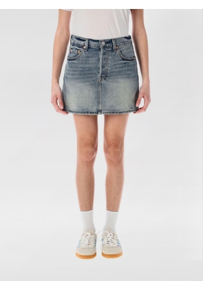 Skirt LEVI'S Woman color Denim