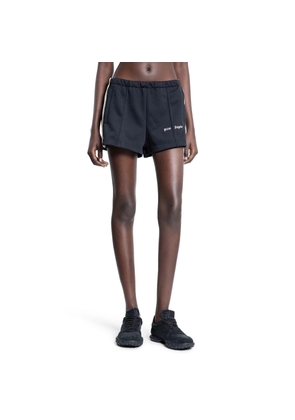 PALM ANGELS WOMAN BLACK SHORTS
