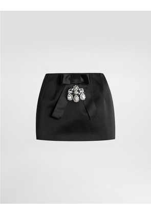 Dolce & Gabbana Duchesse Skirt - Woman Skirts Black Fabric 42