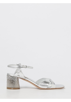 Heeled Sandal CASADEI Woman color Silver