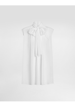 Dolce & Gabbana Crêpe De Chine Silk Shirt - Woman Shirts And Tops White 46