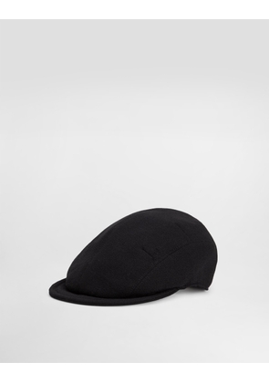Dolce & Gabbana Wool Crepe Cap With Dg Coin - Woman Hats And Gloves Black 58