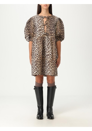 Dress GANNI Woman color Brown