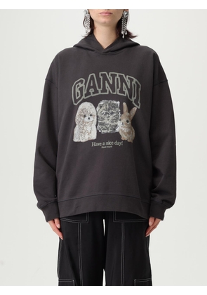 Sweatshirt GANNI Woman color Grey