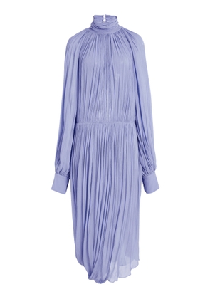 Stella McCartney Draped Silk-Crepe Midi Dress - Moda Operandi