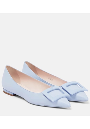Roger Vivier Gommettine Ball leather ballet flats