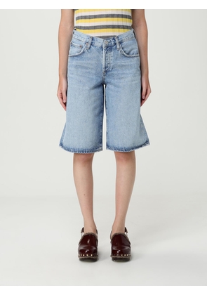 Shorts AGOLDE Woman color Denim