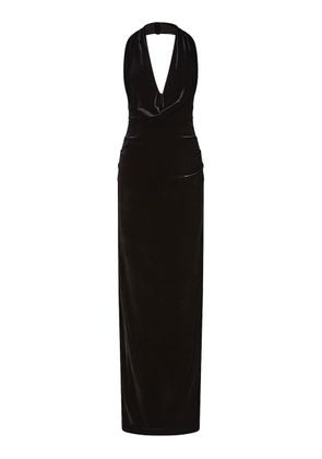 Rachel Gilbert Martin Stretch-Velvet Gown - Moda Operandi