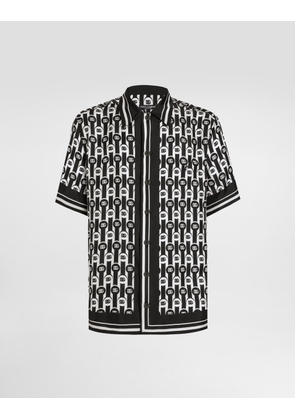 Dolce & Gabbana Hawaii Printed Silk Twill Shirt - Man Shirts Print 39