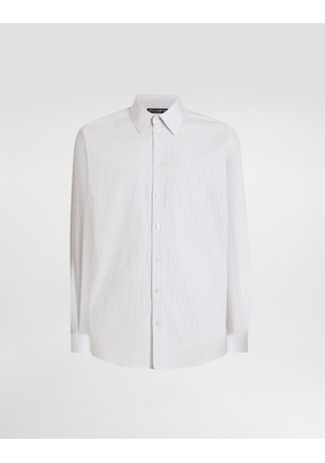 Dolce & Gabbana Gold Shirt With Microdesign - Man Shirts Multicolor 40