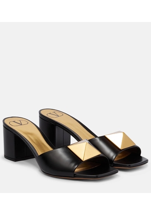 Valentino Garavani One Stud leather mules